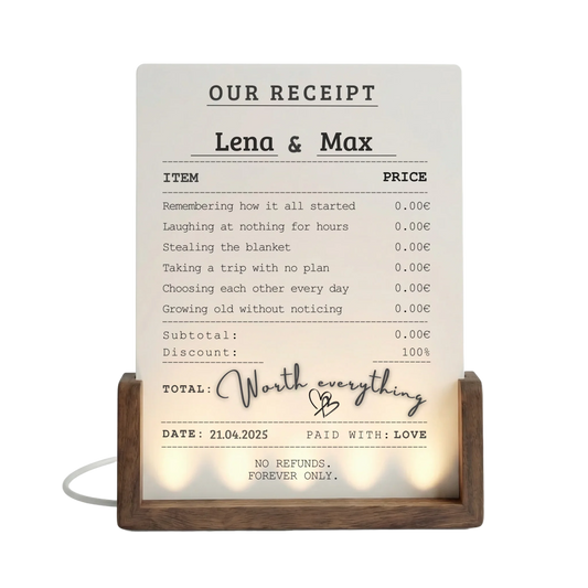 Our Receipt